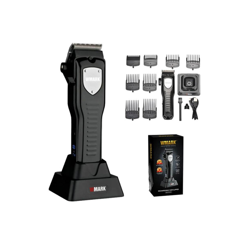 Cortadora Profesional Negra Wmark NG 2042 con Base 7.000RPM
