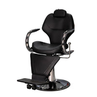 Sillón de Barbero Bling XL Black Reclinable e Hidráulico