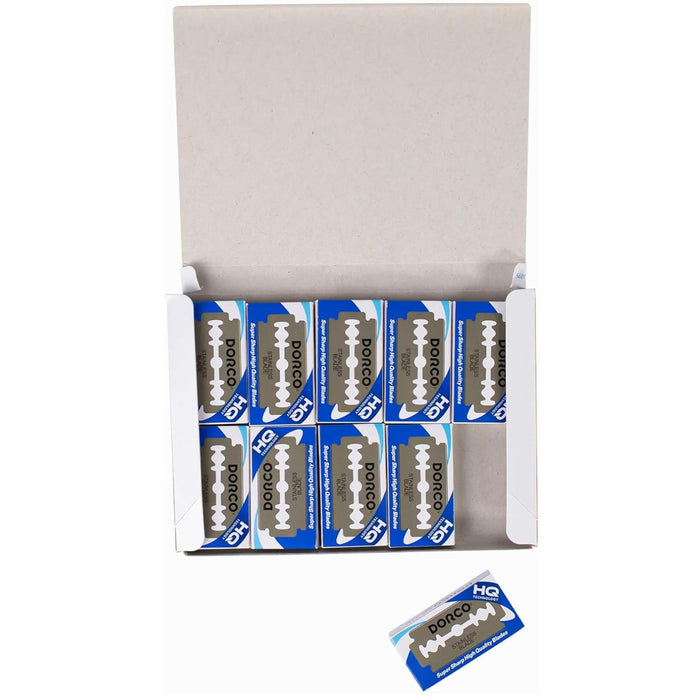 100 Hojas De Navaja Dorco HQ Barbería ST300 Peluquería