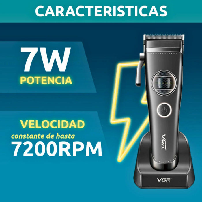 Máquina Cortar Pelo VGR880C Cerámica Motor Rotatech Negro