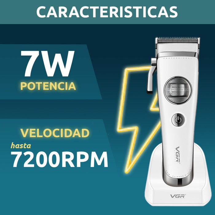 Máquina Cortar Pelo VGR880C Cerámica Motor Rotatech Blanco