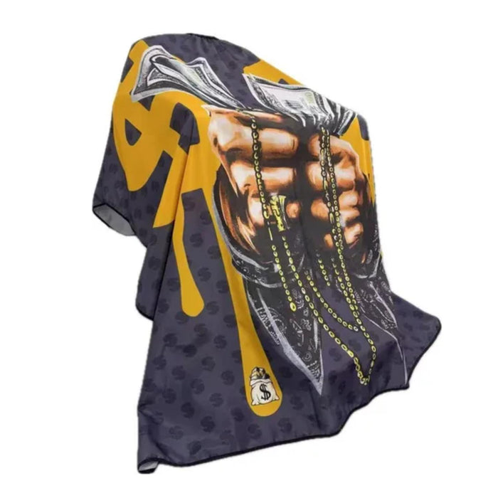 Capa Para Barberia Peluqueria 160cm X 145cm  Diseño Dinero