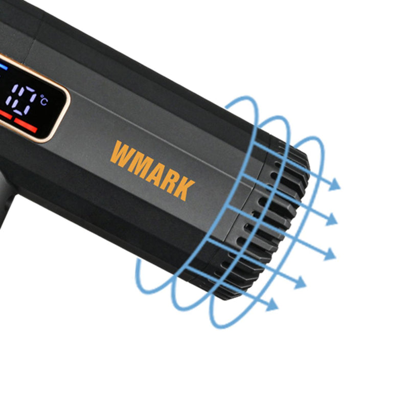 Secador De Cabello Wmark Pro. 2000w Ultra Ligera Silver