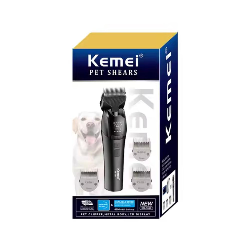 Máquina Cortapelo de Mascota Perro Gato KEMEI KM1857 9000 RPM