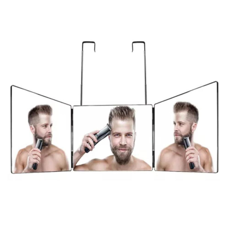 Espejo De 3 Vías Para Corte Pelo Portátil De 360 ° Barbería