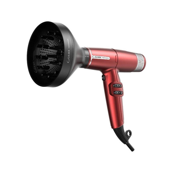 Secador De Pelo Gama Iq Lite Ultra Liviano Profesional Rojo