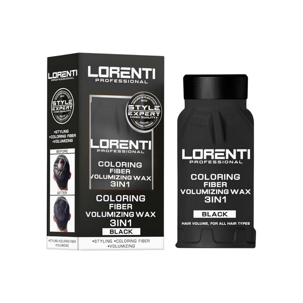 Lorenti Cera Fibrosa Keratina 3 en 1 Voluminizador Negro 30GR