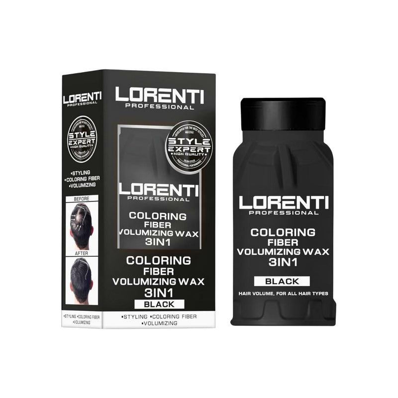 Lorenti Cera Fibrosa Keratina 3 en 1 Voluminizador Negro 30GR
