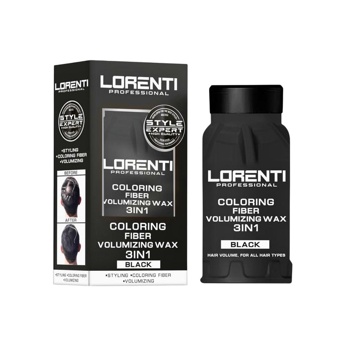 Lorenti Cera Fibrosa Keratina 3 en 1 Voluminizador Negro 30GR