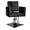 Sillón de Barbería Traditional Reclinable Negro