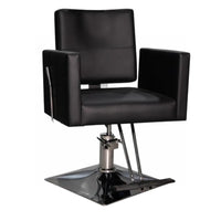 Sillón de Barbería Traditional Reclinable Negro