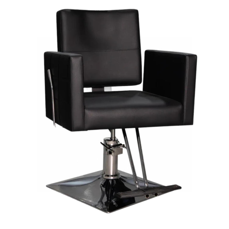 Sillón de Barbería Traditional Reclinable Negro