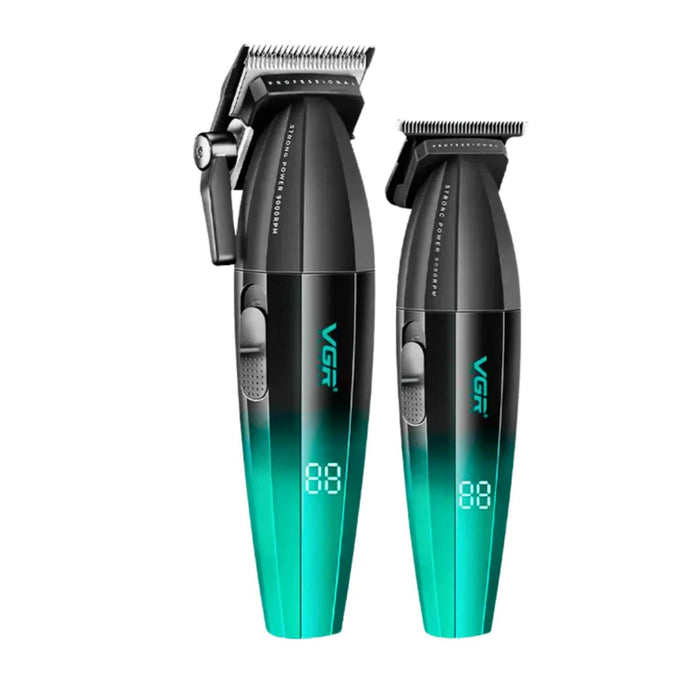Barber Combo VGR Profesional V640 Clipper y Trimmer Verde