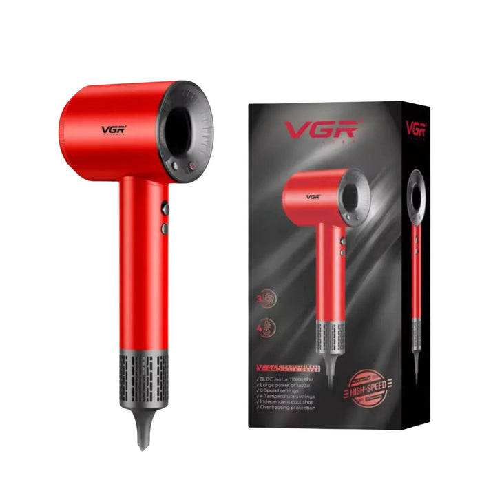 Secador De Pelo VGR Profesional V-445 110000rpm Rojo