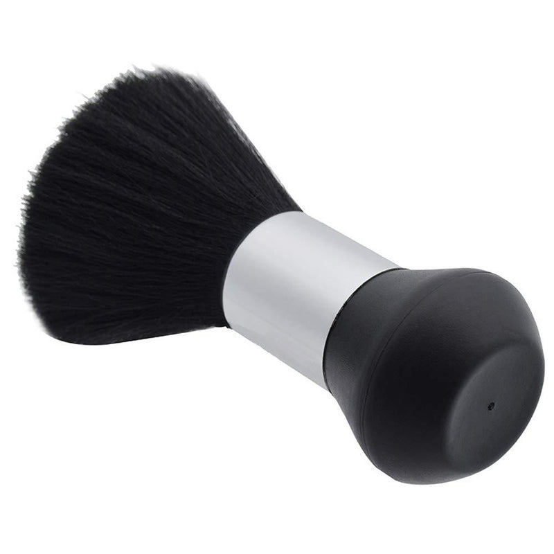Botapelo Para Barbería Pelo Suave Negro/con Talquera Blanco.