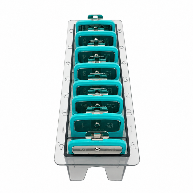 VGR Set 8 Peines Metálicos V-891 para Clipper Profesional