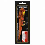 Navaja Barber Pro Porta Hojas Naranja + 5 Hojas