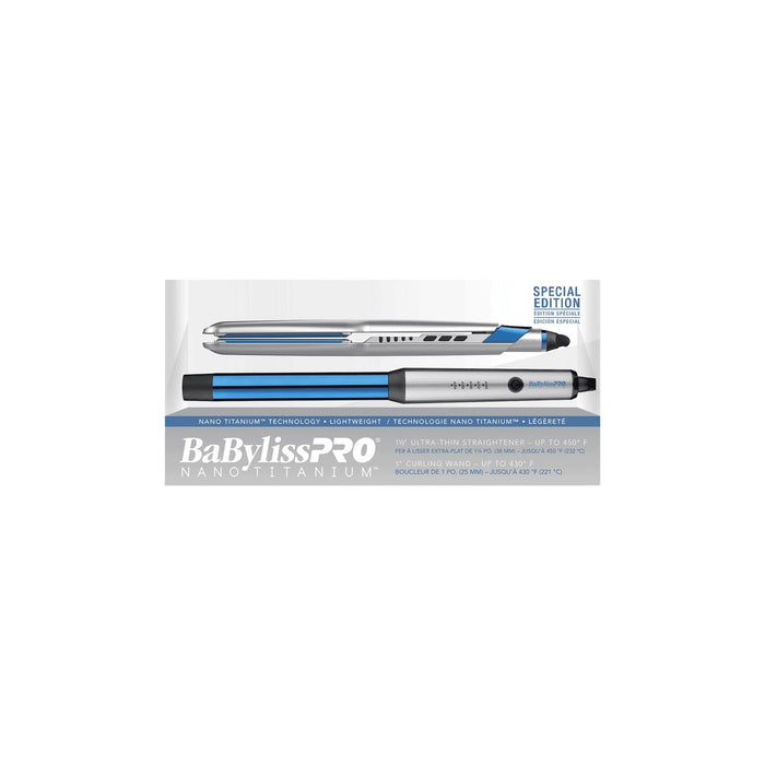 Babyliss Pro BNTPP 34UC Plancha alisadora de nano titanio 1 1/2 "y rizador 1