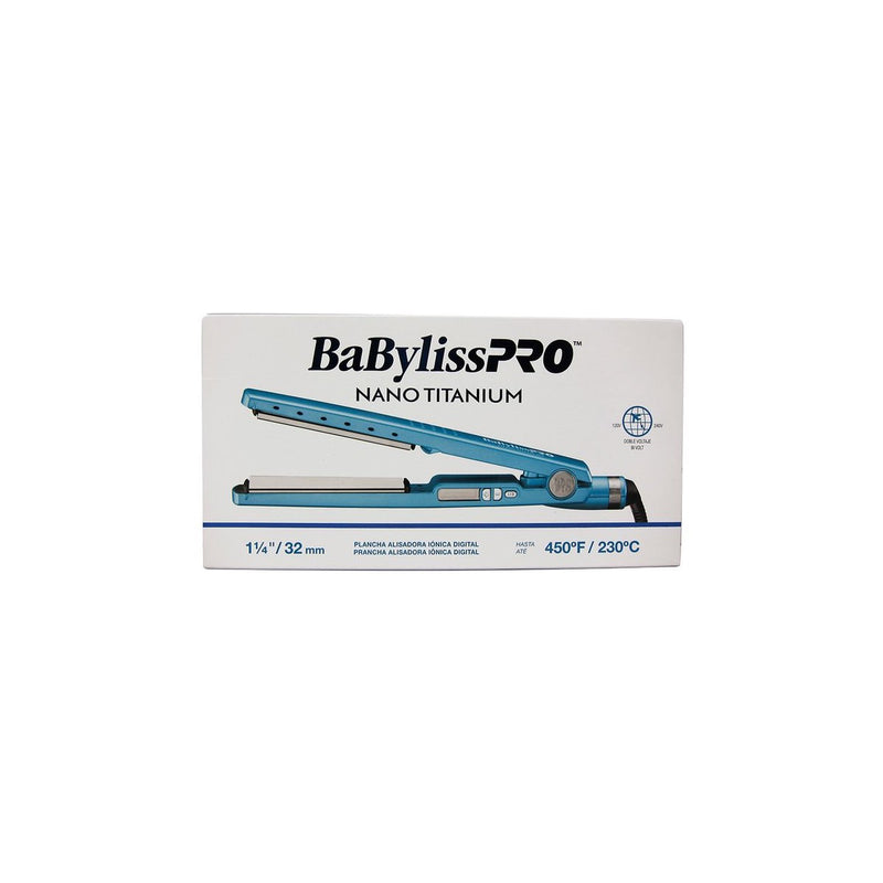 Plancha Babyliss PRO 1¼" 32MM Iónica Nano Titanium BNT4091