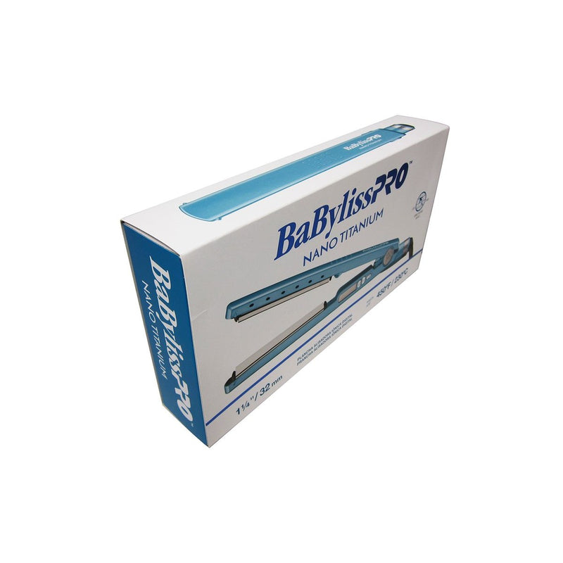 Plancha Babyliss PRO 1¼" 32MM Iónica Nano Titanium BNT4091