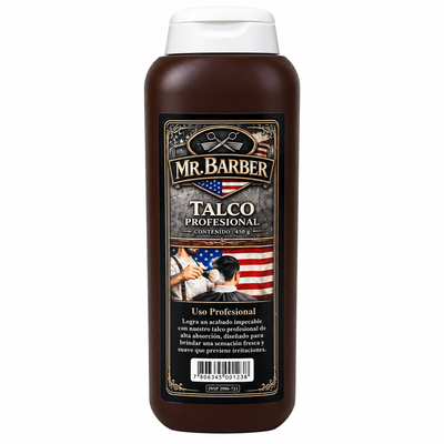 Talco Profesional Mr Barber Barbería 450g Refrescante