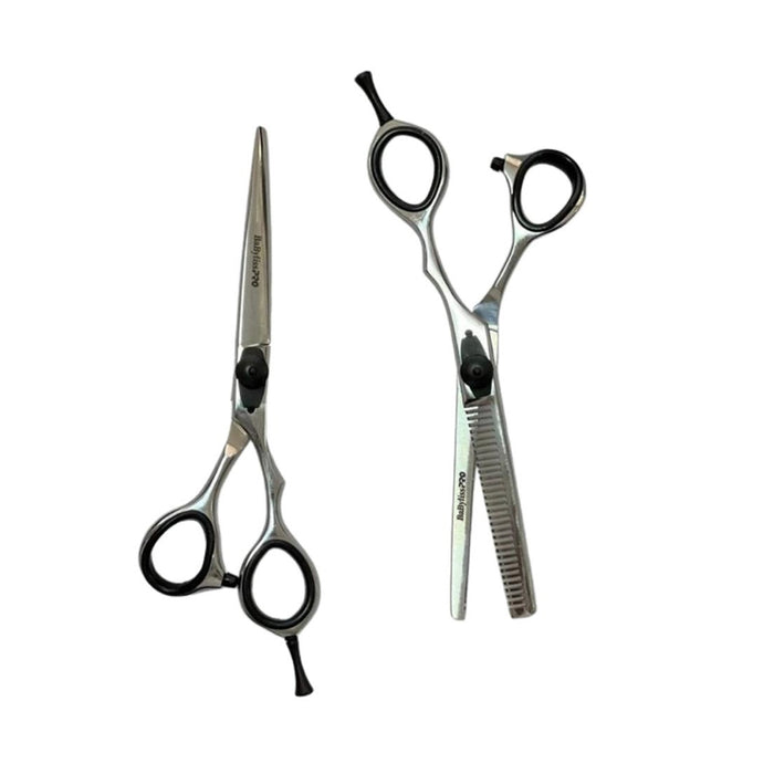 Set Tijeras de barbero acero japonés BaBylissPRO 6" Filo Navaja