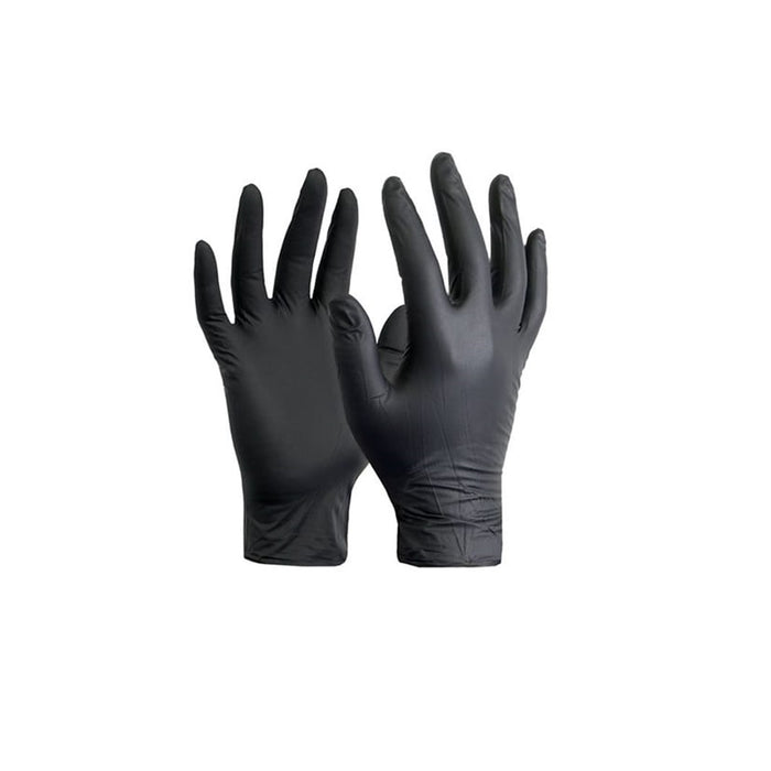 Guantes De Nitrilo Negro Clean Carrier 100un Talla L