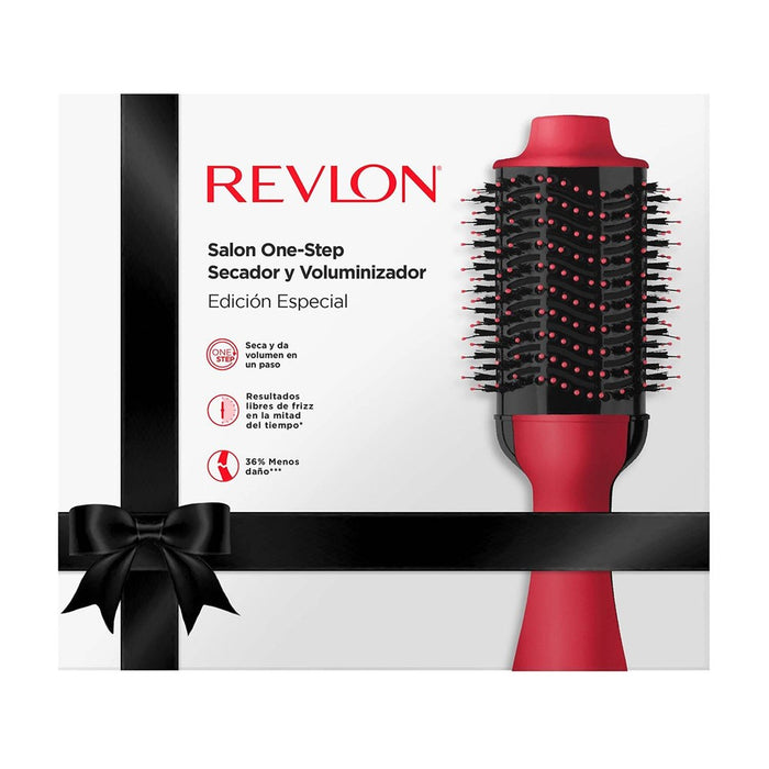 Revlon Cepillo Secador De Pelo Voluminizador Anti Frizz Rojo