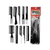Set de 10 Peines de Peinado Para Peluquería Profesional