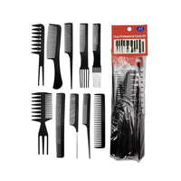 Set de 10 Peines de Peinado Para Peluquería Profesional