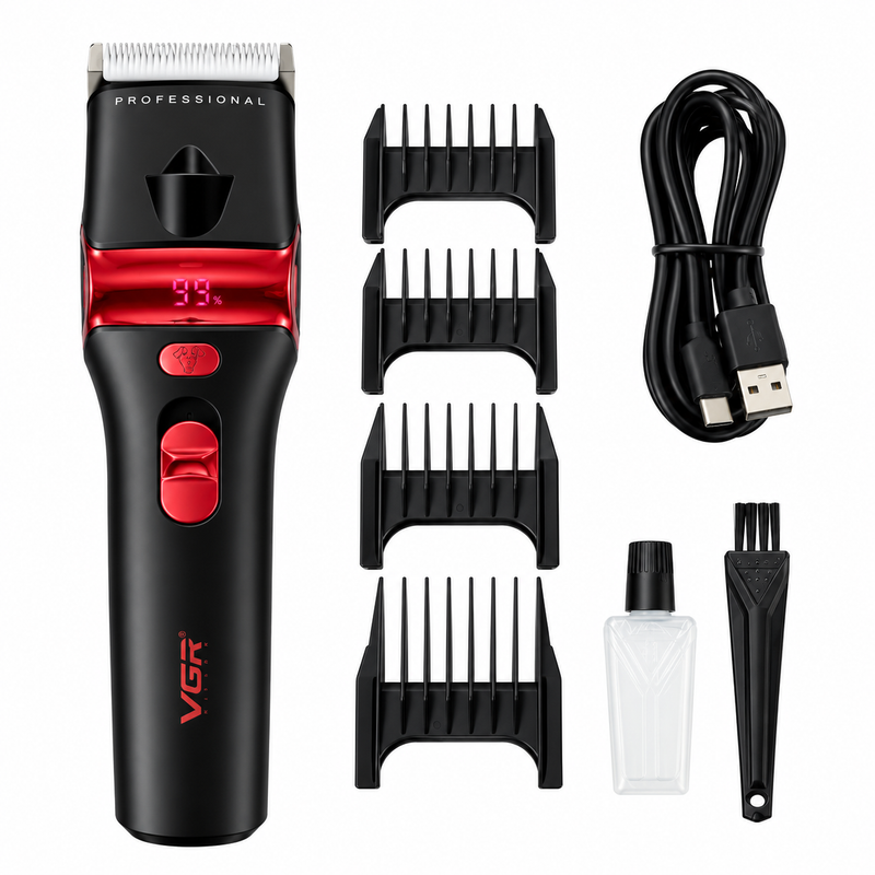 Cortapelo para Mascotas VGR V-225 Rojo Recargable