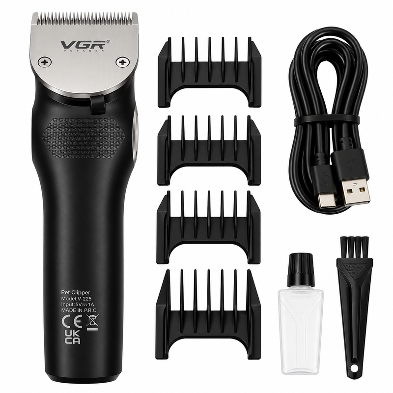 Cortapelo Profesional para Mascotas VGR V-225 Verde Recargable