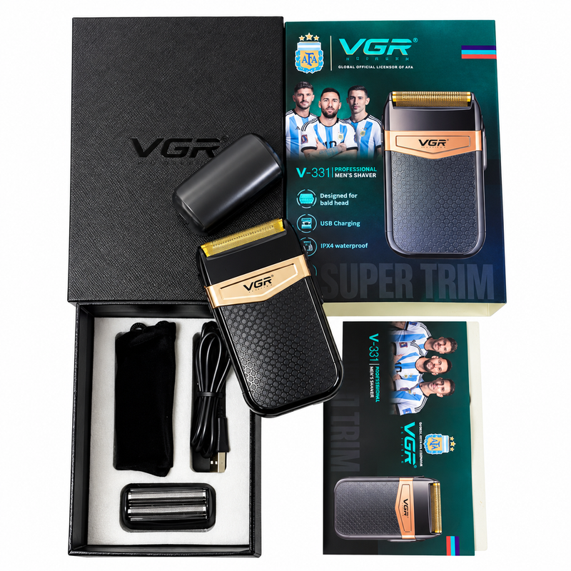 Afeitadora VGR V-331 Recargable Resistente al Agua IPX4