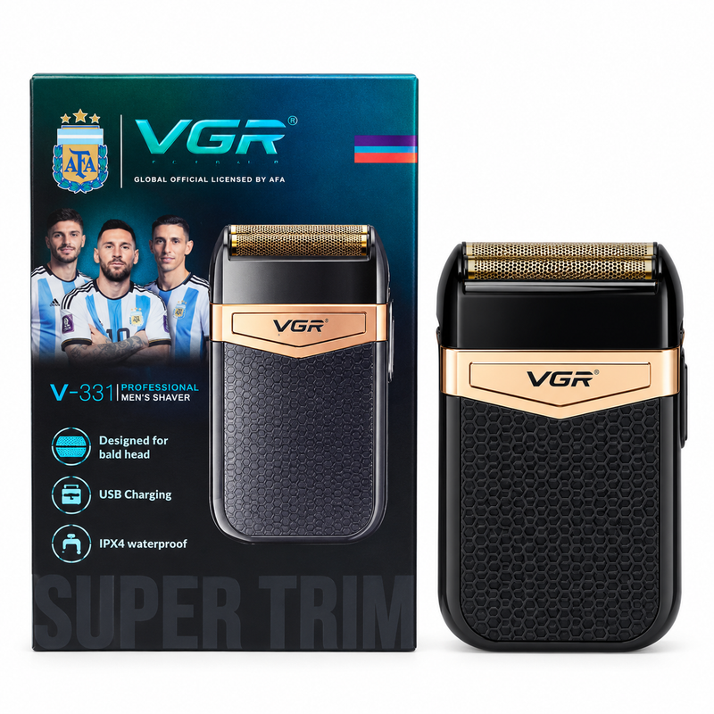 Afeitadora VGR V-331 Recargable Resistente al Agua IPX4