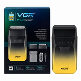 Afeitadora VGR Dorada IPX7 Resistente al Agua Uso Seco y Húmedo