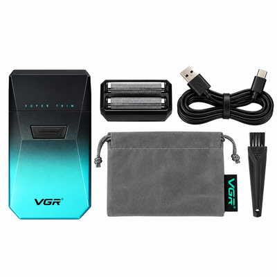 Afeitadora Profesional VGR Verde IPX7 Uso Seco y Húmedo