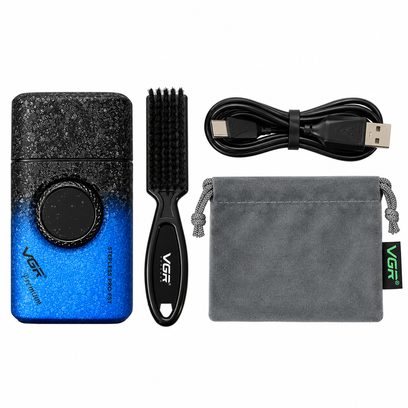 Afeitadora Profesional VGR V-377 Shaver Azul 9000 RPM
