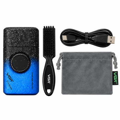 Afeitadora Profesional VGR V-377 Shaver Azul 9000 RPM