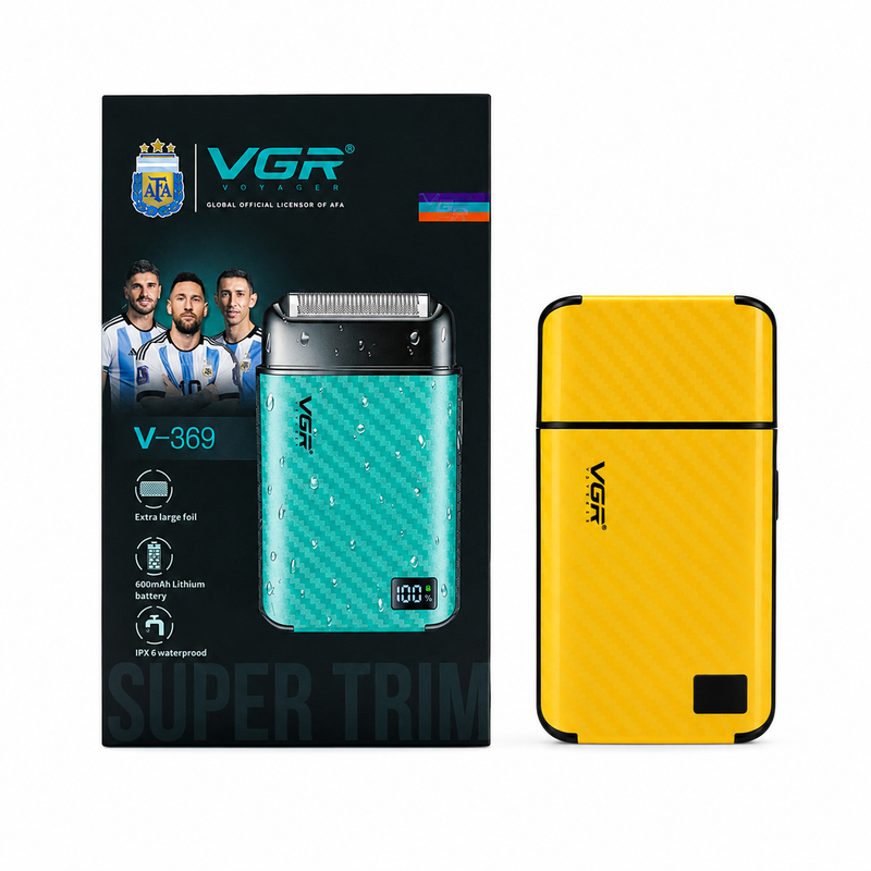 VGR Afeitadora Profesional V-369 Foil Shaver Amarilla