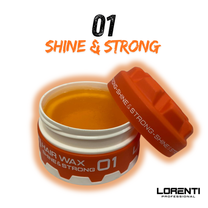 Lorenti cera para cabello 01 brillo y fuerte  150 ML