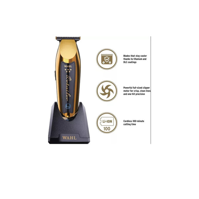 Wahl Trimmer Detailer Li Gold Inalambrica Cordless Dorado